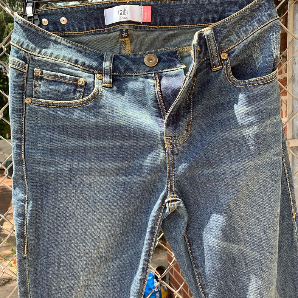 Cabi kick it crop denim